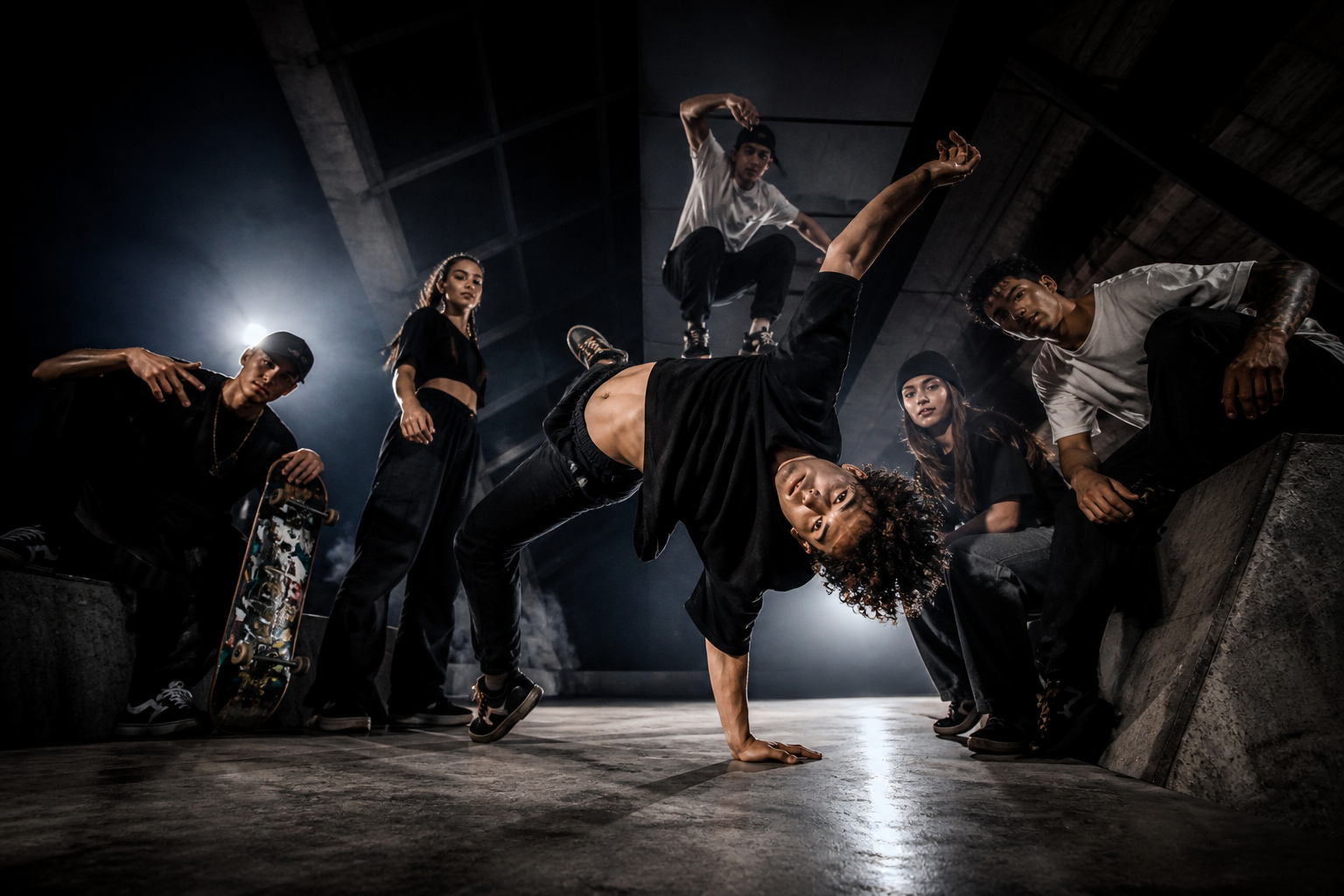 Urban crew: skaters, breakers en freerunners samen